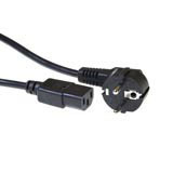 Advanced cable technology 230V connection cable schuko male (angled) - C13 black 2.5 m (AK5010)